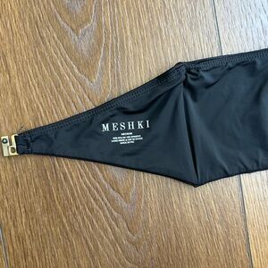 Meshki Black Bikini Top with gold clasp